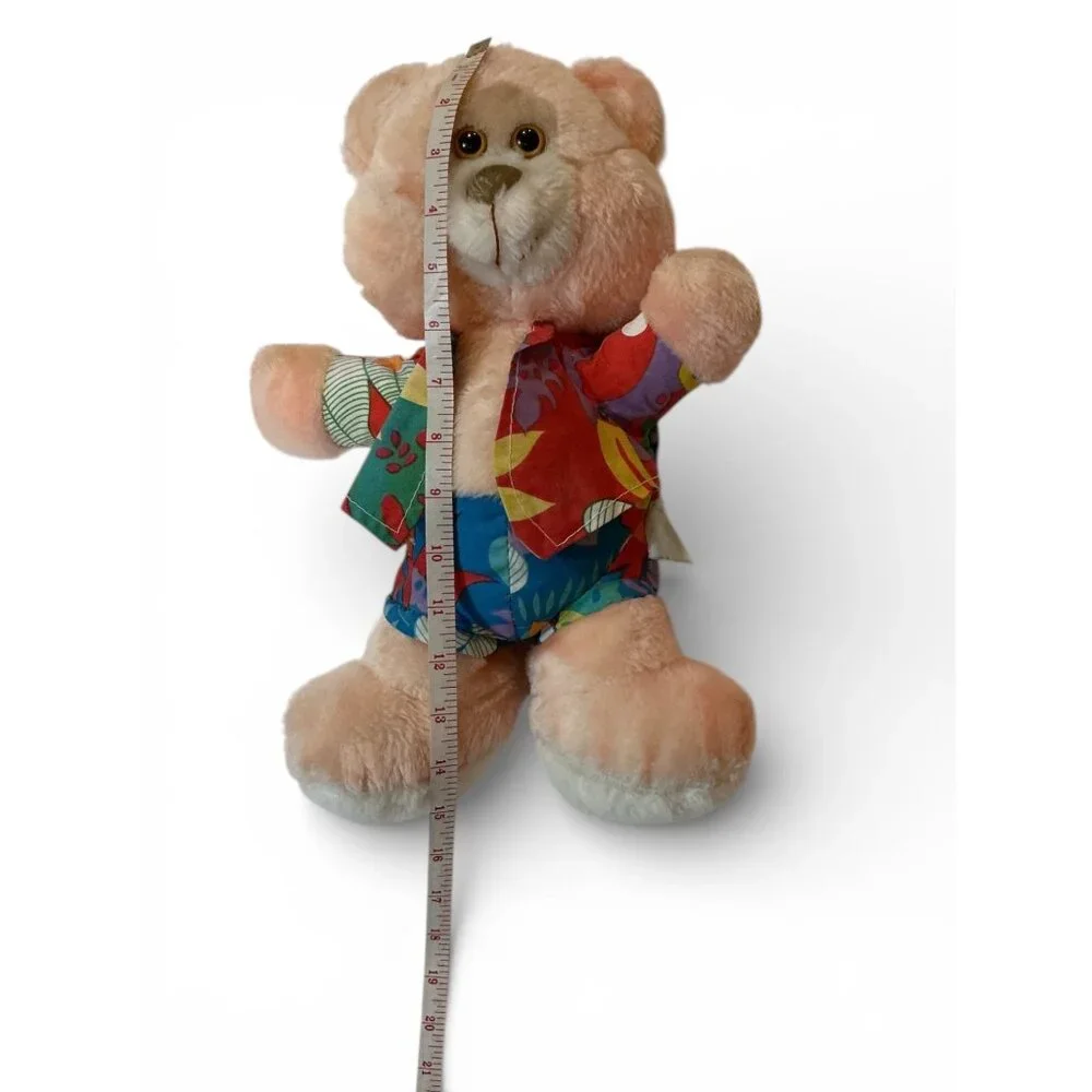 Vintage 1990s Dan Brechner Hawaiian Shirt Teddy Bear Plush Toy‎ 16